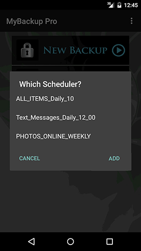 Les captures d'écran du programme Total Commander pour le portable ou la tablette Android.