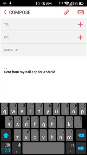 Aplicación myMail – Email para Android, descargar gratis programas para tabletas y teléfonos.