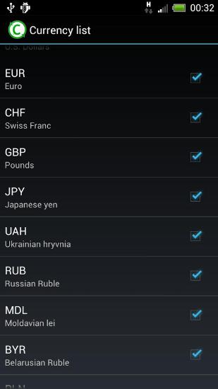 Screenshots des Programms Coin Keeper für Android-Smartphones oder Tablets.
