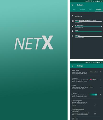 Besides Orfox Android program you can download NetX: Network Scan for Android phone or tablet for free.