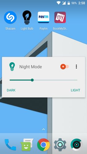Baixar grátis Night mode para Android. Programas para celulares e tablets.