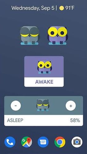Capturas de tela do programa Night owl - Screen dimmer & night mode em celular ou tablete Android.