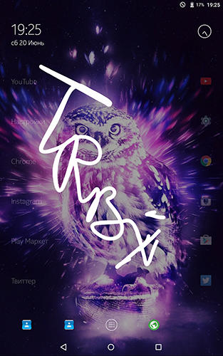 Capturas de tela do programa Z launcher em celular ou tablete Android.