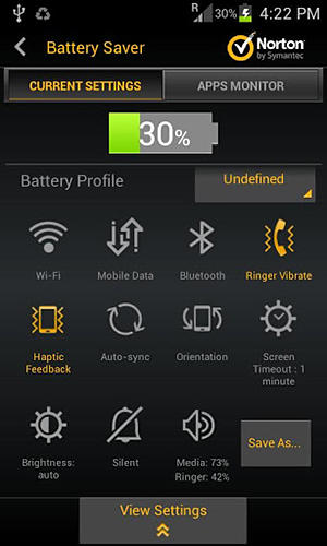 Die App Norton mobile utilities beta für Android, Laden Sie kostenlos Programme für Smartphones und Tablets herunter.