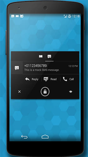 Capturas de pantalla del programa Notific para teléfono o tableta Android.
