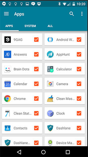 Screenshots des Programms Unwired hotspots für Android-Smartphones oder Tablets.