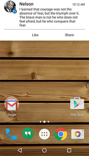 Screenshots des Programms Voice aloud reader für Android-Smartphones oder Tablets.