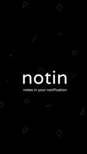 Notin - notes in notification