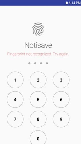 Screenshots des Programms Notisave - Save notifications für Android-Smartphones oder Tablets.