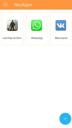 Screenshots des Programms NoxApp+ - Multiple accounts clone app für Android-Smartphones oder Tablets.
