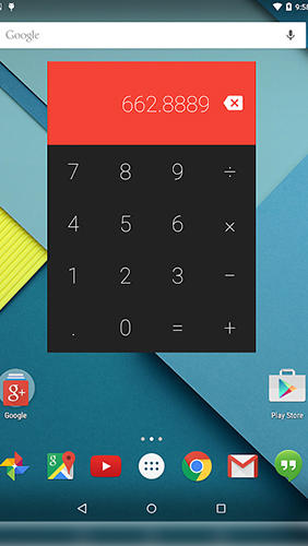 Télécharger gratuitement Numix calculator pour Android. Programmes sur les portables et les tablettes.