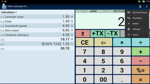 Office Calculator app for Android, download programs for phones and tablets for free.