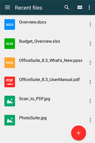 Baixar grátis OfficeSuite 8 para Android. Programas para celulares e tablets.