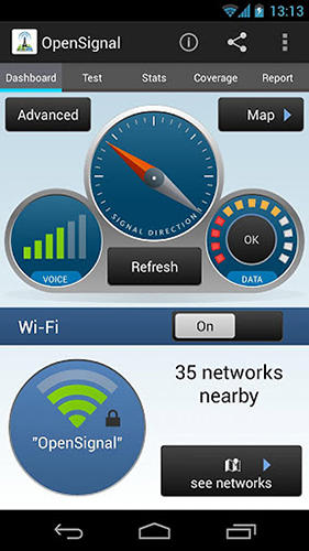 Open signal的Android应用，下载程序的手机和平板电脑是免费的。
