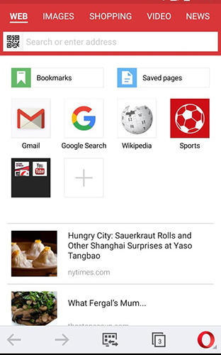 Screenshots des Programms Mozilla Firefox für Android-Smartphones oder Tablets.