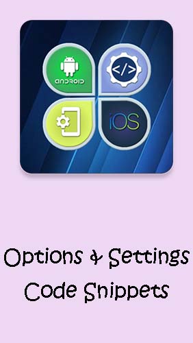 Options & Settings code snippets: Android & iOS