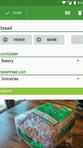 Our Groceries: Shopping list的Android应用，下载程序的手机和平板电脑是免费的。