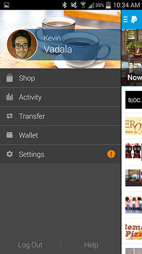 Aplicativo PayPal para Android, baixar grátis programas para celulares e tablets.