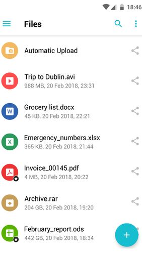 Baixar grátis pCloud: Free cloud storage para Android. Programas para celulares e tablets.