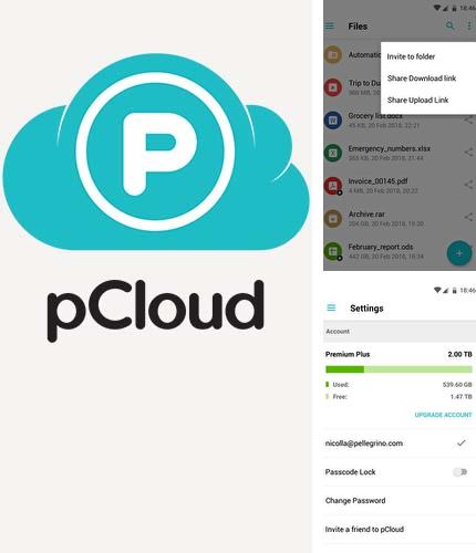 除了Nano launcher Android程序可以下载pCloud: Free cloud storage的Andr​​oid手机或平板电脑是免费的。