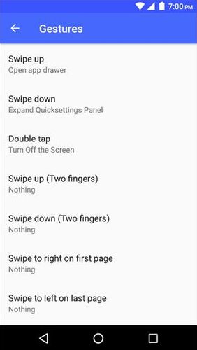 Capturas de pantalla del programa Pear launcher para teléfono o tableta Android.