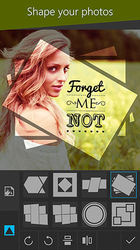 Capturas de tela do programa Photo studio em celular ou tablete Android.