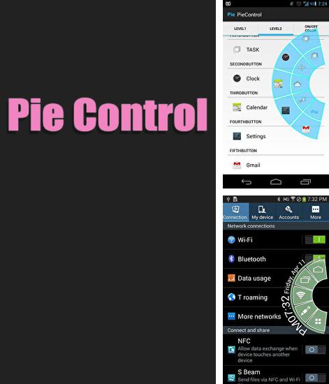 アンドロイド用のプログラム MindMeister のほかに、アンドロイドの携帯電話やタブレット用の Pie Control を無料でダウンロードできます。