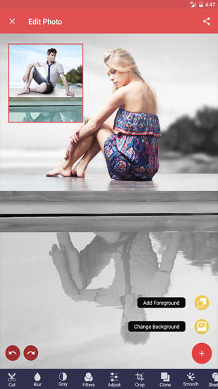 Screenshots of Pixomatic: Photo Editor program for Android phone or tablet.