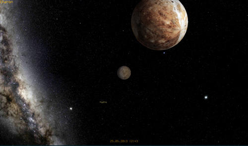 Les captures d'écran du programme Pocket planets pour le portable ou la tablette Android.