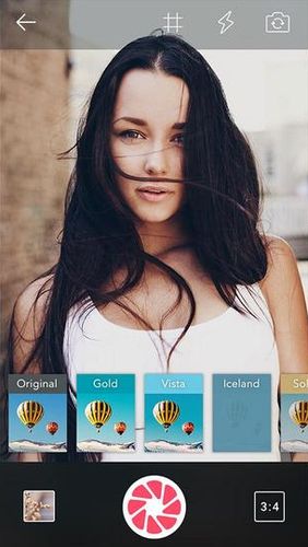 Скріншот додатки POMELO camera - Filter lab powered by BeautyPlus для Андроїд. Робочий процес.