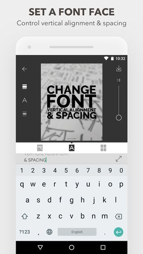 Screenshots of Posteroid program for Android phone or tablet.