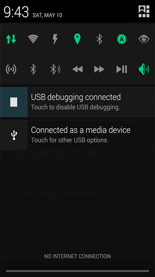 Screenshots des Programms Power Toggles für Android-Smartphones oder Tablets.