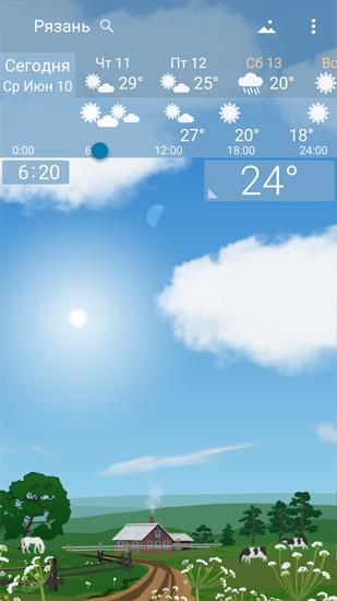 Baixar grátis Weather timeline para Android. Programas para celulares e tablets.