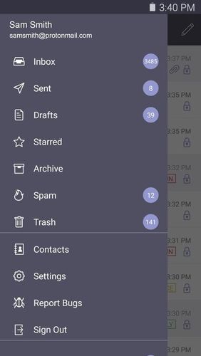 ProtonMail - Encrypted email app for Android, download programs for phones and tablets for free.