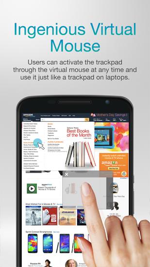 Screenshots des Programms Free adblocker browser - Adblock & Popup blocker für Android-Smartphones oder Tablets.