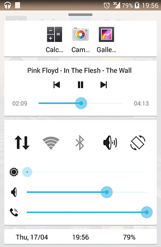 Aplicativo Quick control dock para Android, baixar grátis programas para celulares e tablets.