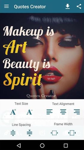 Application Quotes creator pour Android, télécharger gratuitement des programmes pour les tablettes et les portables.