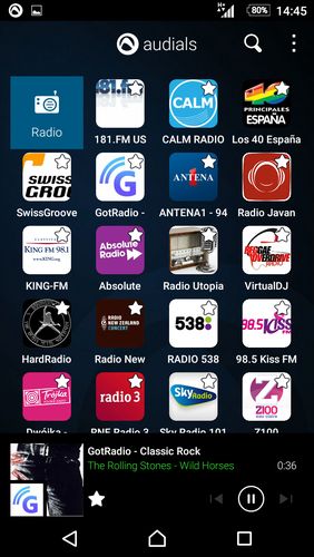 Бесплатно скачать программу Audials Radio на Андроид телефоны и планшеты.