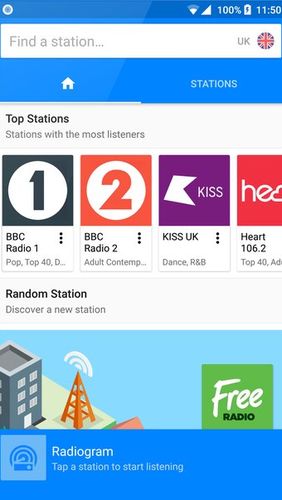 Télécharger gratuitement Radiogram - Ad free radio pour Android. Programmes sur les portables et les tablettes.