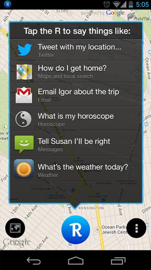 Robin: Driving Assistant的Android应用，下载程序的手机和平板电脑是免费的。