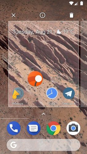 Capturas de pantalla del programa Rootless launcher para teléfono o tableta Android.
