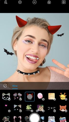 Screenshots of S pro camera - Selfie, AI, portrait, AR sticker, gif program for Android phone or tablet.
