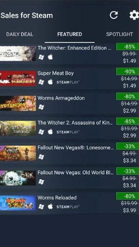 Sales for Steam app for Android, download programs for phones and tablets for free.