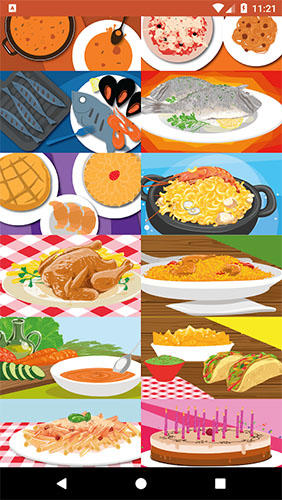 Screenshots des Programms Food network in the kitchen für Android-Smartphones oder Tablets.