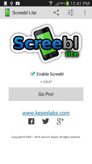 Laden Sie kostenlos Screebl für Android Herunter. Programme für Smartphones und Tablets.