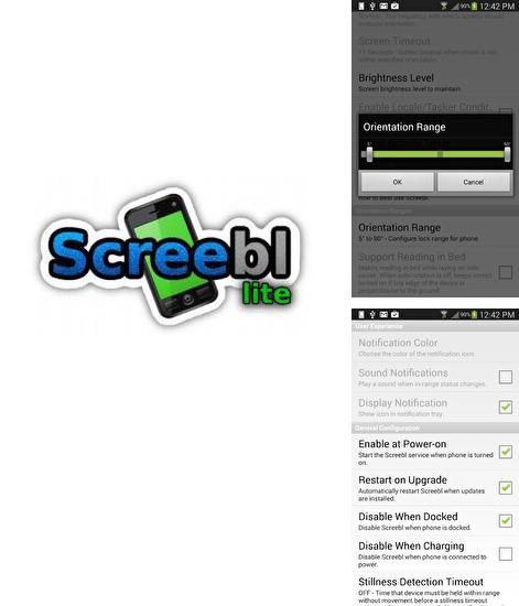 Outre le programme Spectral Analyzer pour Android vous pouvez gratuitement télécharger Screebl sur le portable ou la tablette Android.