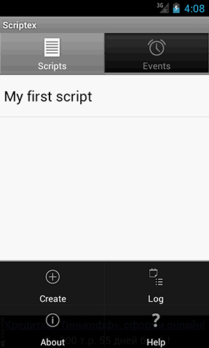 Die App Scriptex für Android, Laden Sie kostenlos Programme für Smartphones und Tablets herunter.