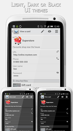 Capturas de pantalla del programa Web guard para teléfono o tableta Android.