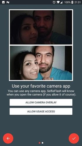 Selfie flash app for Android, download programs for phones and tablets for free.