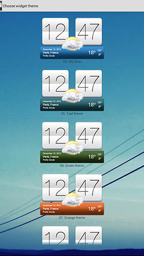 Descargar gratis Beautiful seasons weather para Android. Programas para teléfonos y tabletas.